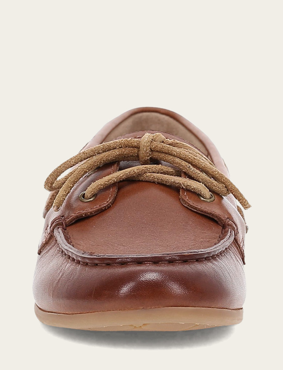 Frye Women's Cinnamon Naya Boat Shoes / Cinnamon