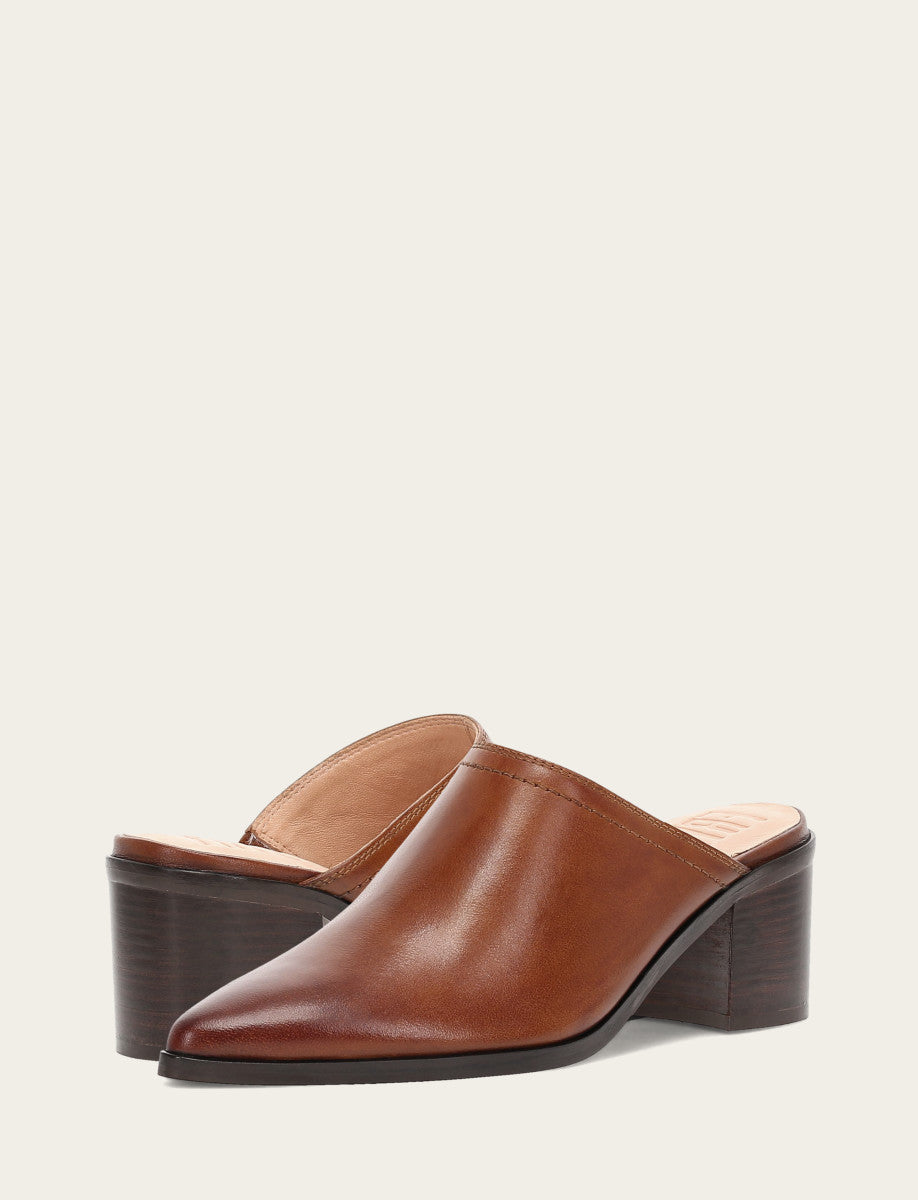 Frye Women's Cinnamon Sadie Mules / Cinnamon