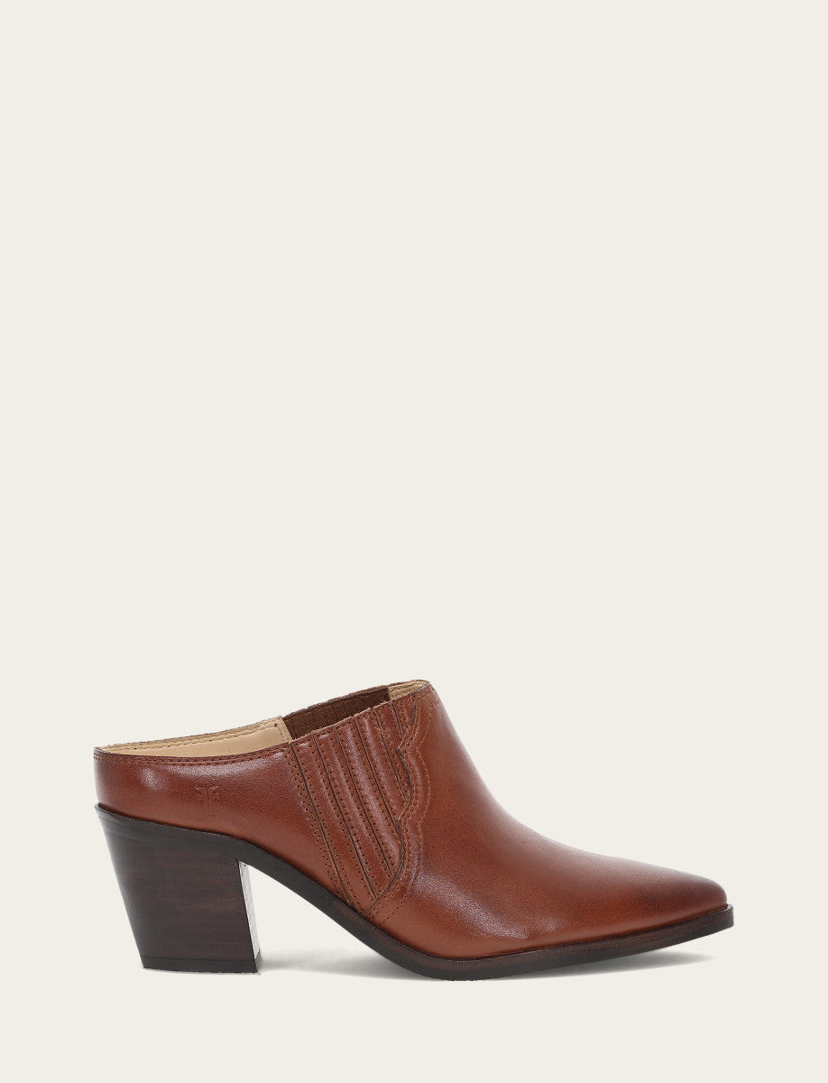 Frye Women's Cinnamon Sara Western Mules / Cinnamon