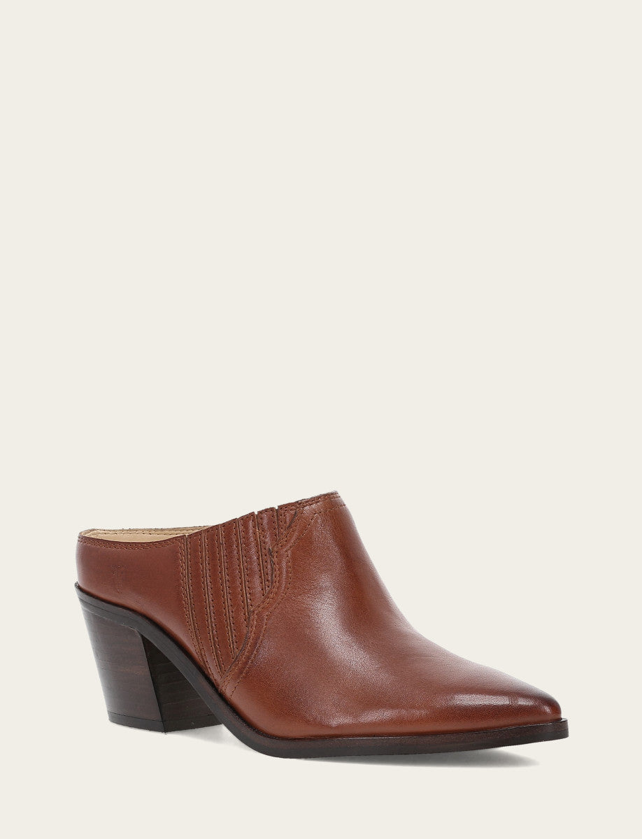 Frye Women's Cinnamon Sara Western Mules / Cinnamon