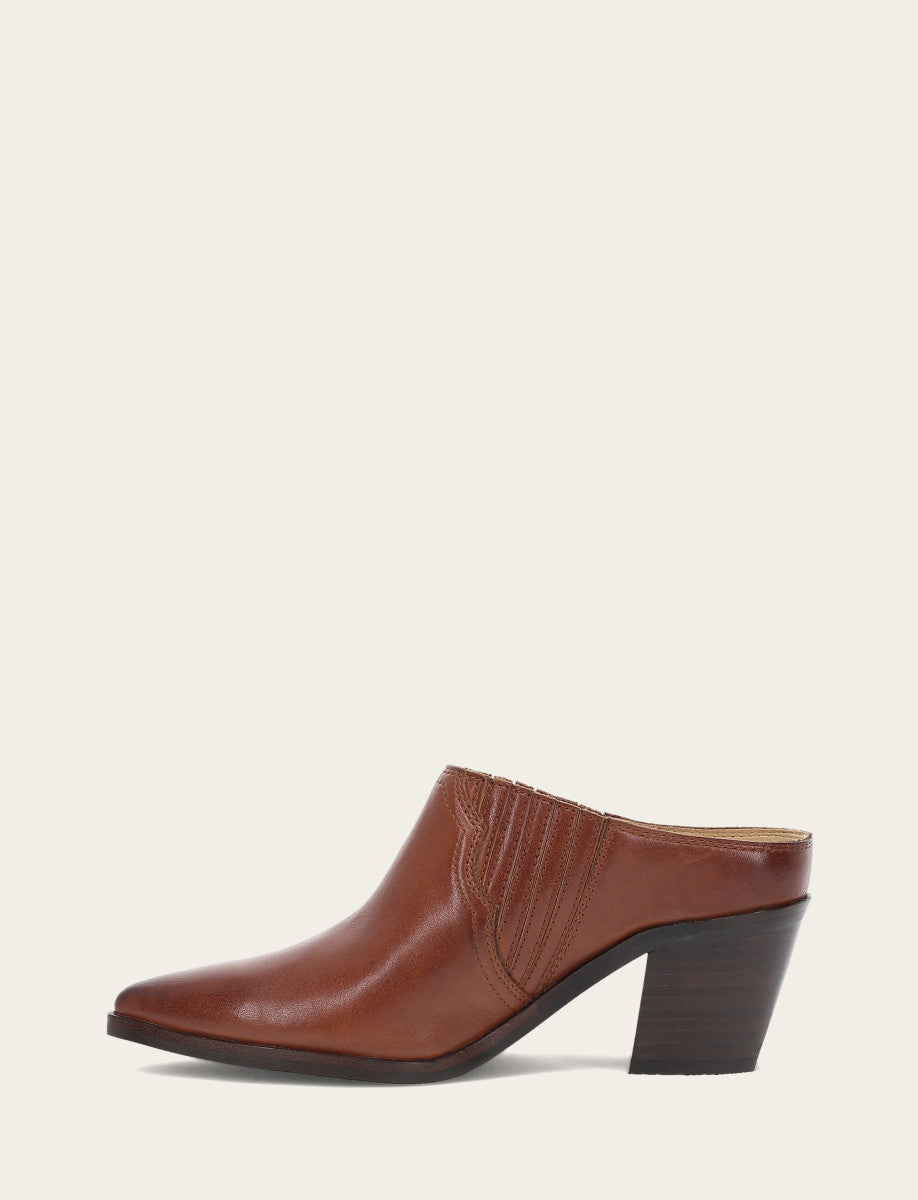 Frye Women's Cinnamon Sara Western Mules / Cinnamon