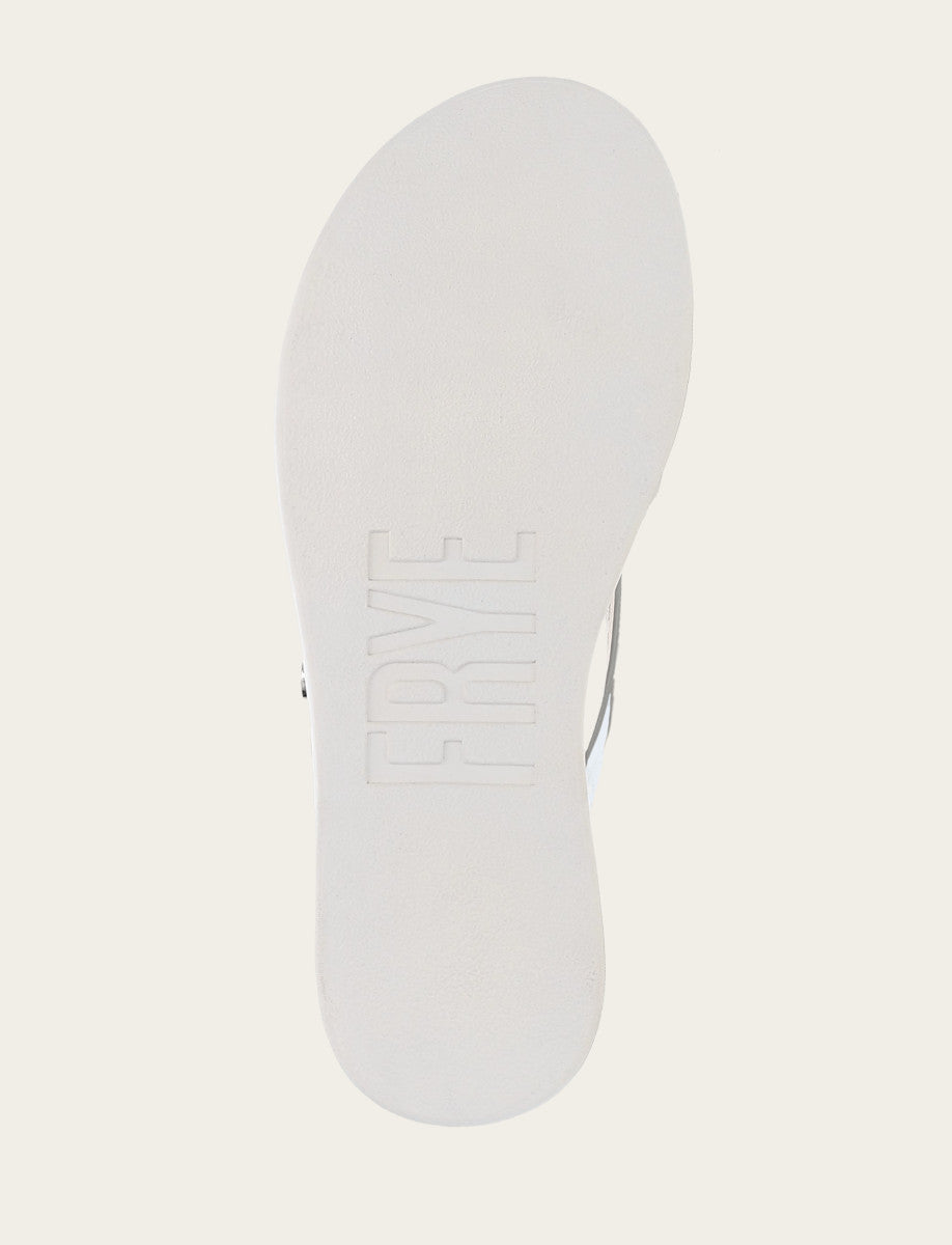 Frye Women's Silver Maya Buckle Thong Sandals / Silver