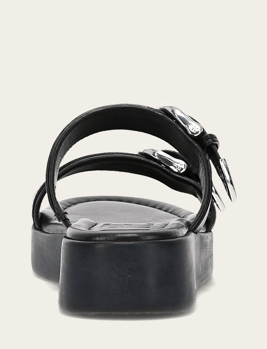 Frye Women's Black Maya Buckle Sandals / Black