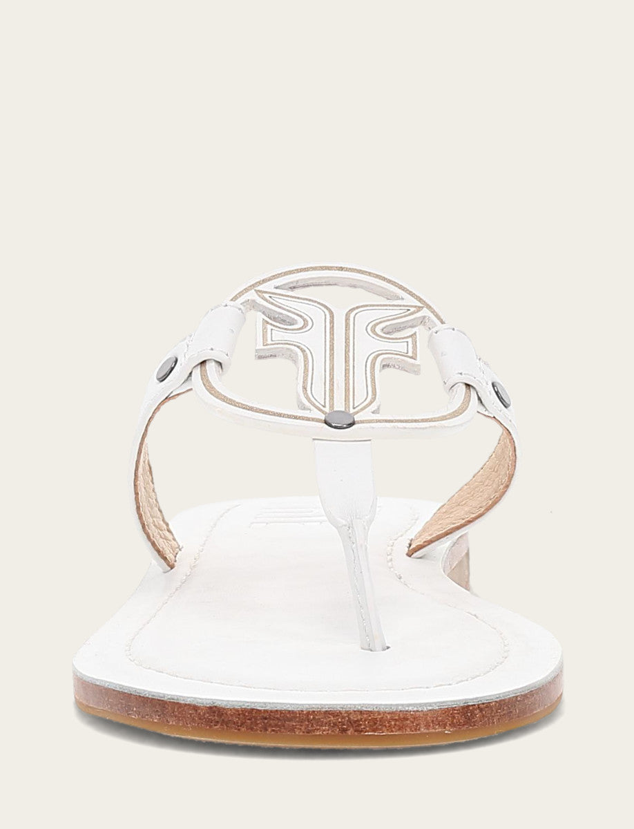 Frye Women's White Taylor Logo Sandals / White