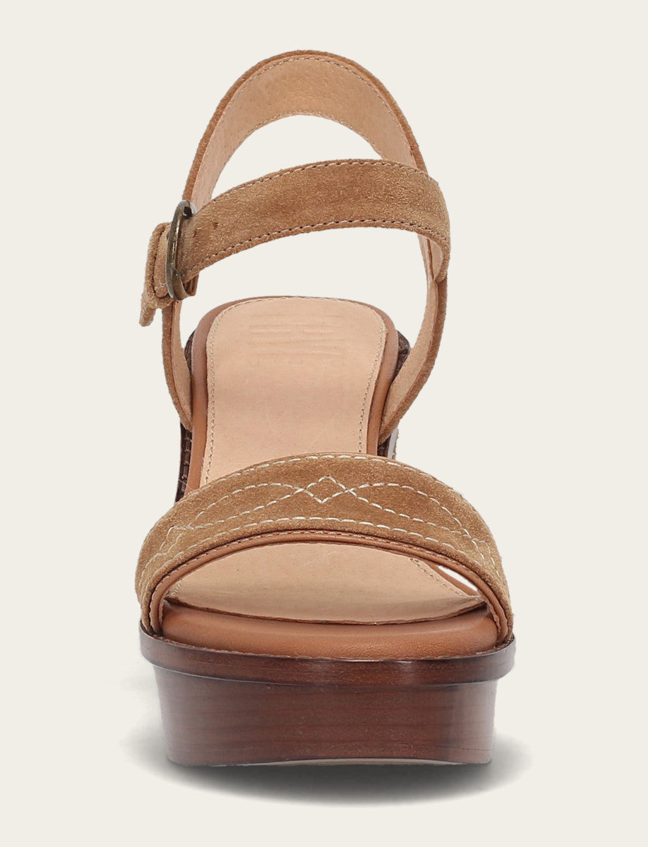 Frye Women’s Almond Pipa Woodstock Sandals / Almond