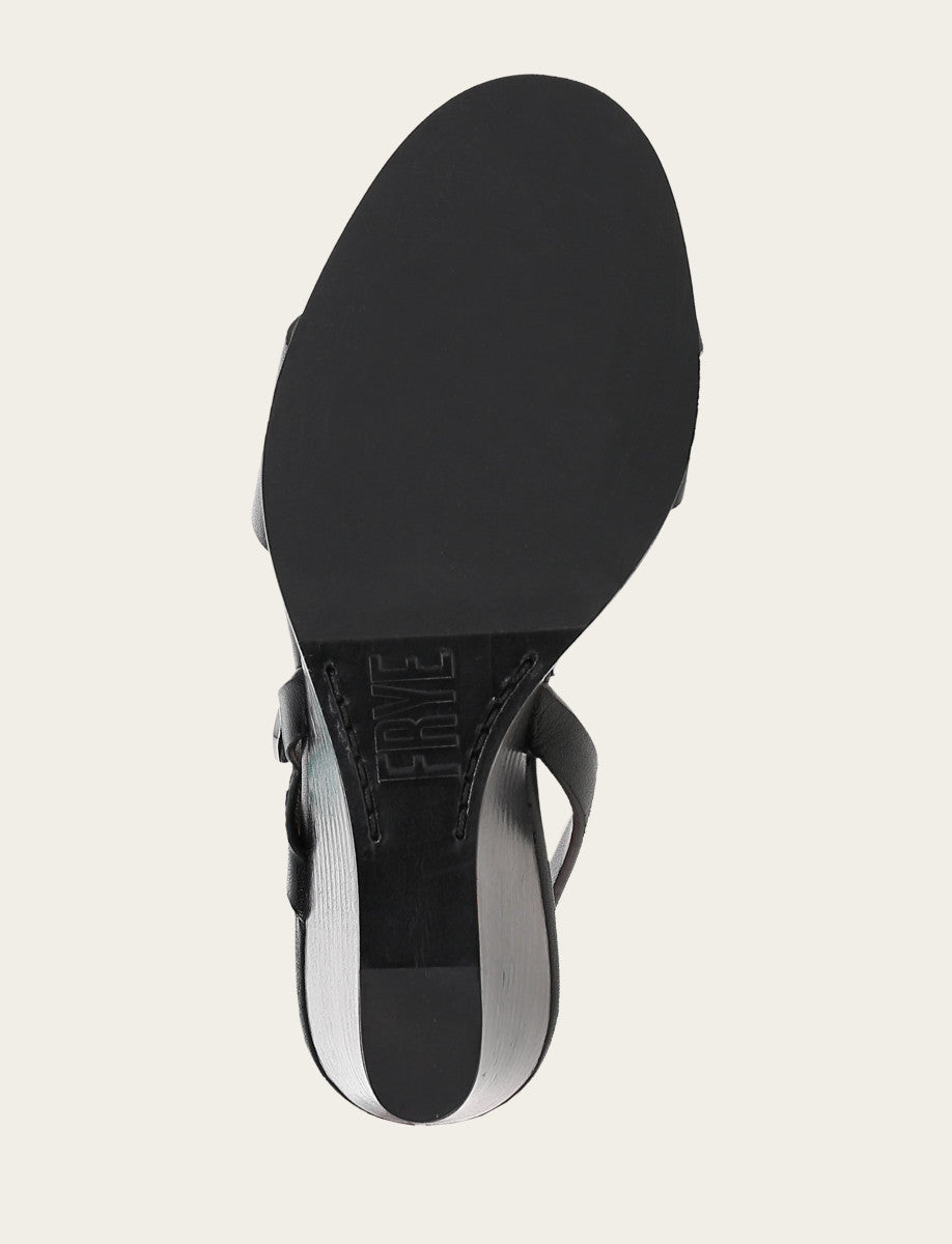 Frye Women's Black Rachel Buckle Sandals / Black