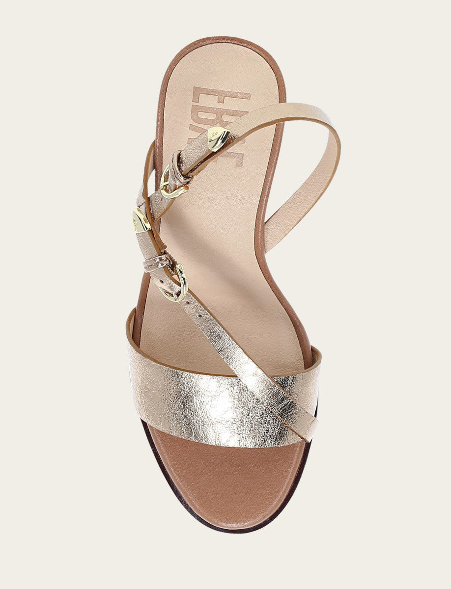 Frye Women's Dark Gold Rachel Buckle Sandals / Dark Gold