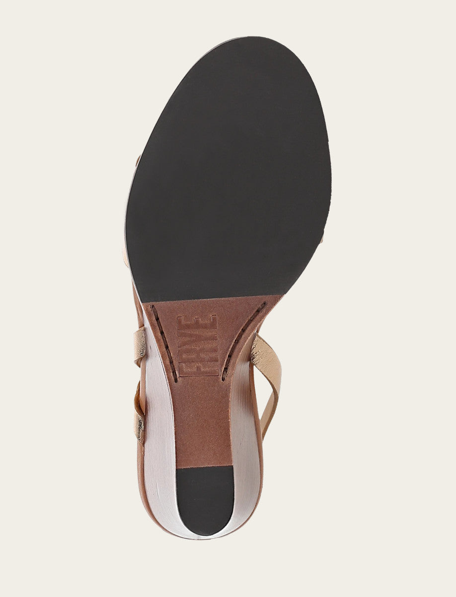 Frye Women's Dark Gold Rachel Buckle Sandals / Dark Gold