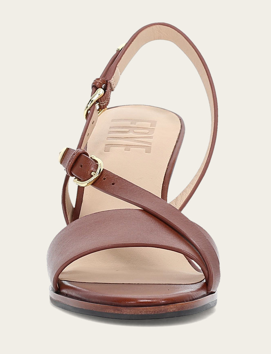 Frye Women's Cinnamon Rachel Buckle Sandals / Cinnamon