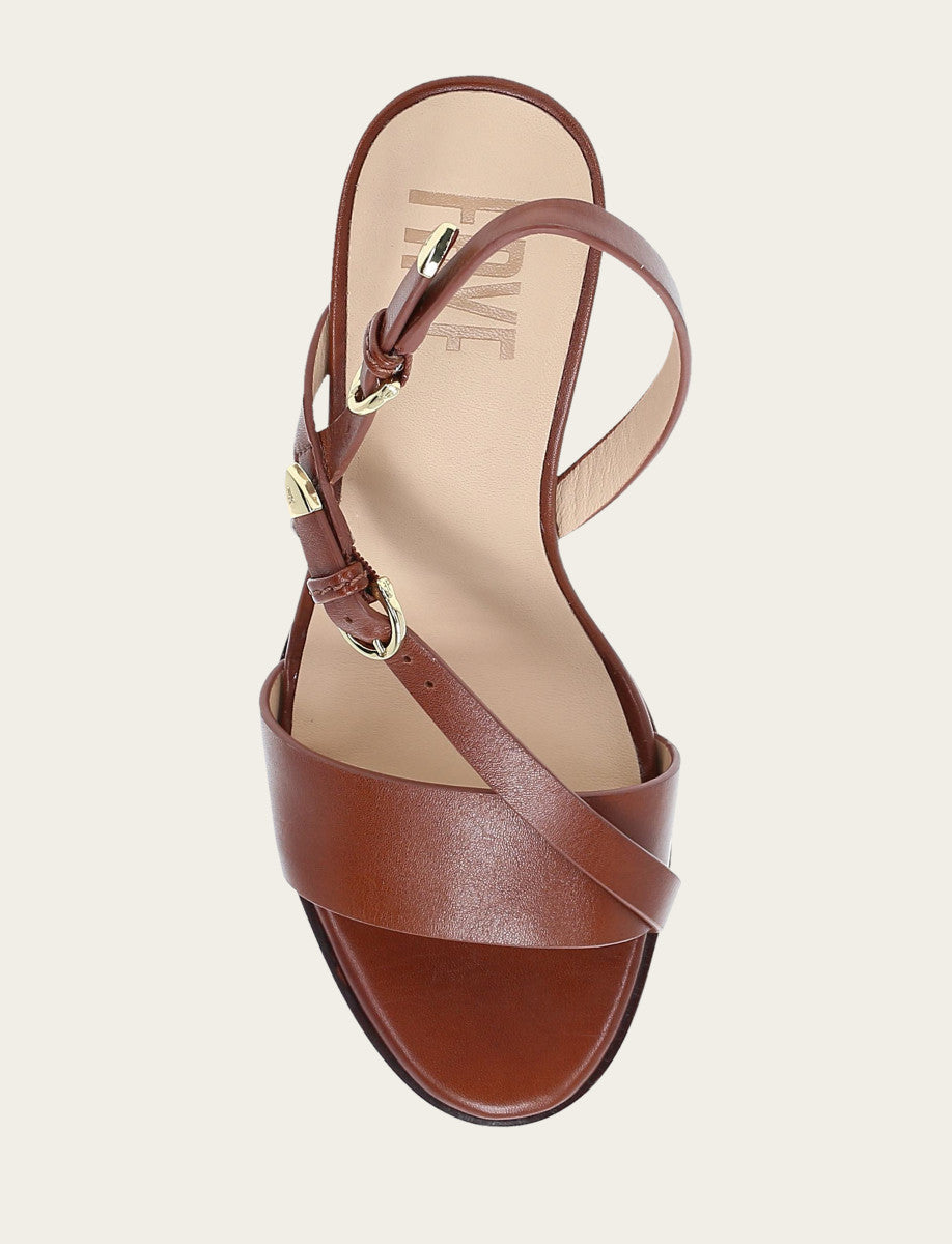 Frye Women's Cinnamon Rachel Buckle Sandals / Cinnamon