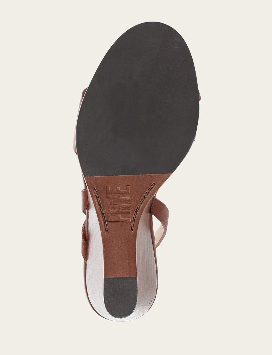 Frye Women's Cinnamon Rachel Buckle Sandals / Cinnamon