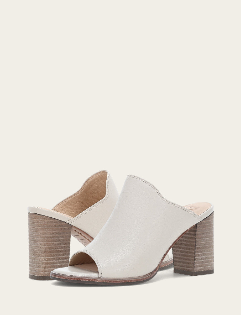 Frye Women's Ivory Stella Mule Sandals / Ivory