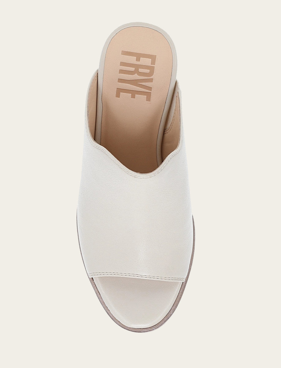 Frye Women's Ivory Stella Mule Sandals / Ivory