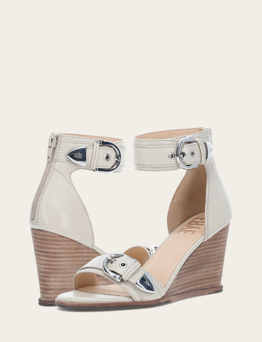 Frye Women's Ivory Rachel 2 Piece Sandals / Ivory