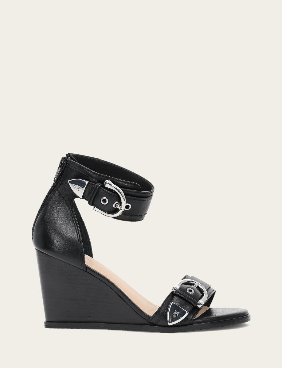 Frye Women's Black Rachel 2 Piece Sandals / Black