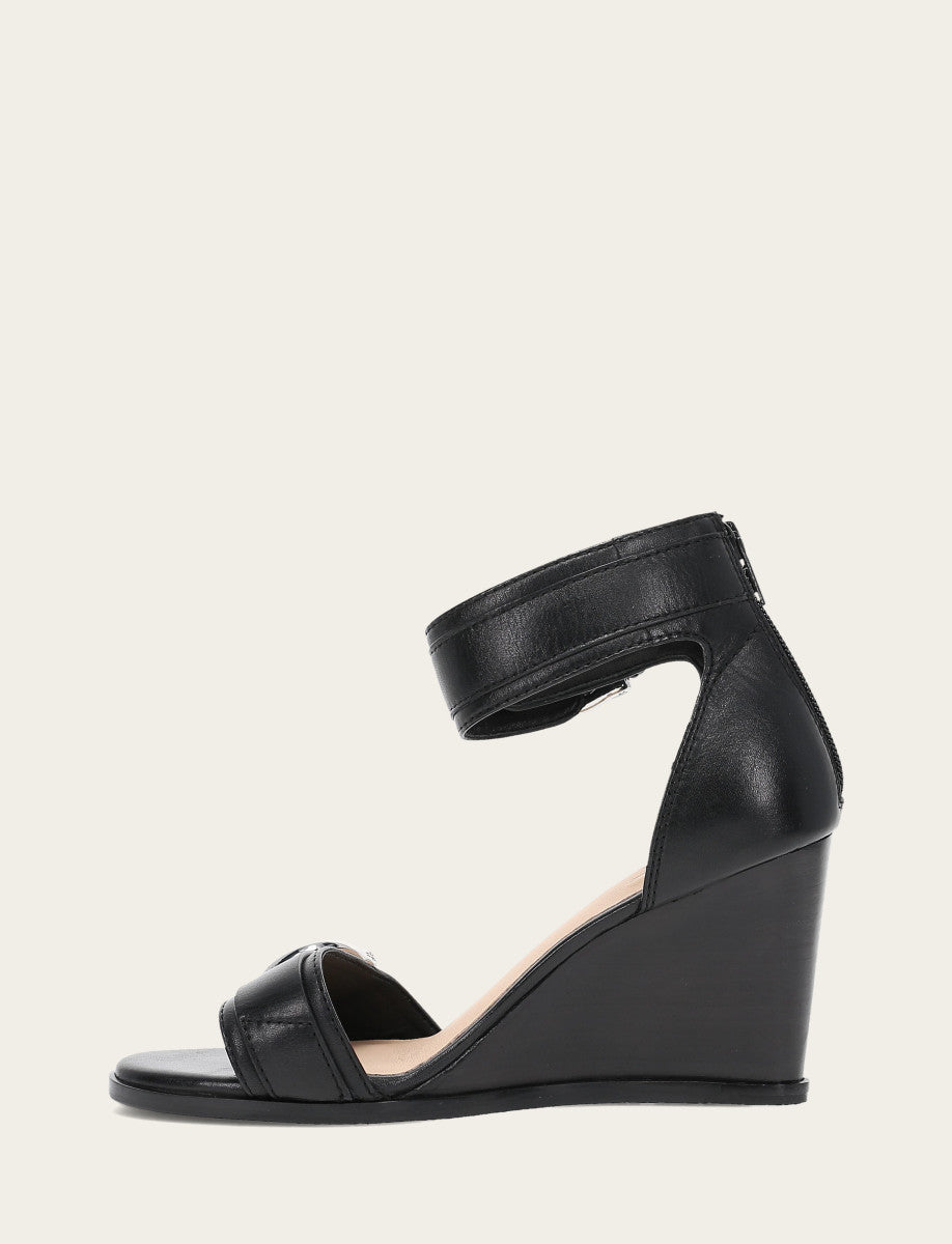 Frye Women's Black Rachel 2 Piece Sandals / Black