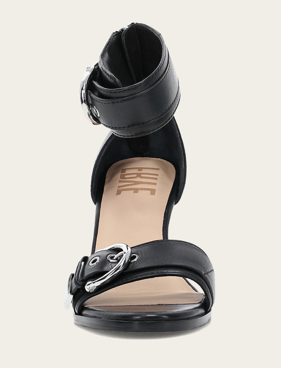 Frye Women's Black Rachel 2 Piece Sandals / Black