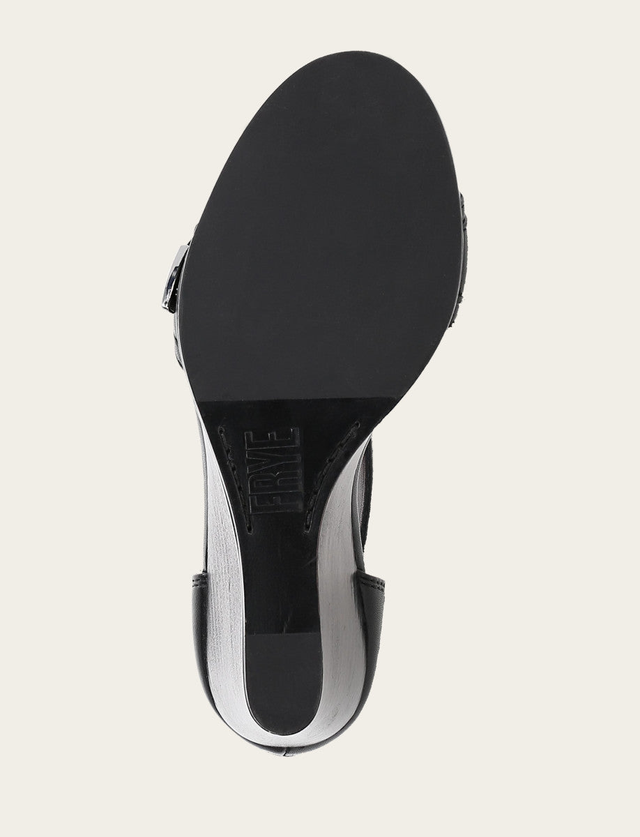 Frye Women's Black Rachel 2 Piece Sandals / Black