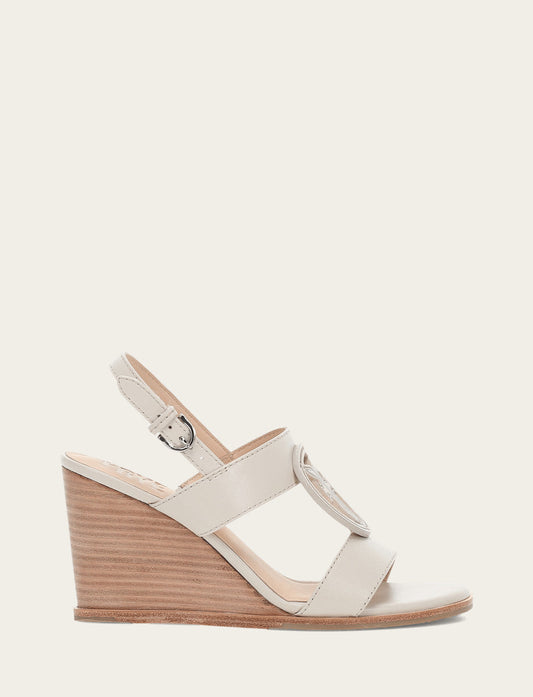 Frye Women's Ivory Rachel Logo Sandals / Ivory