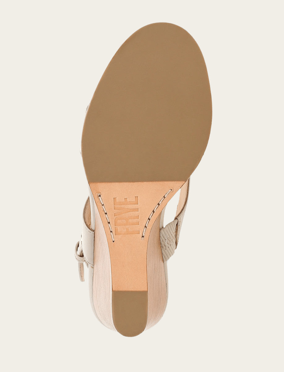 Frye Women's Ivory Rachel Logo Sandals / Ivory