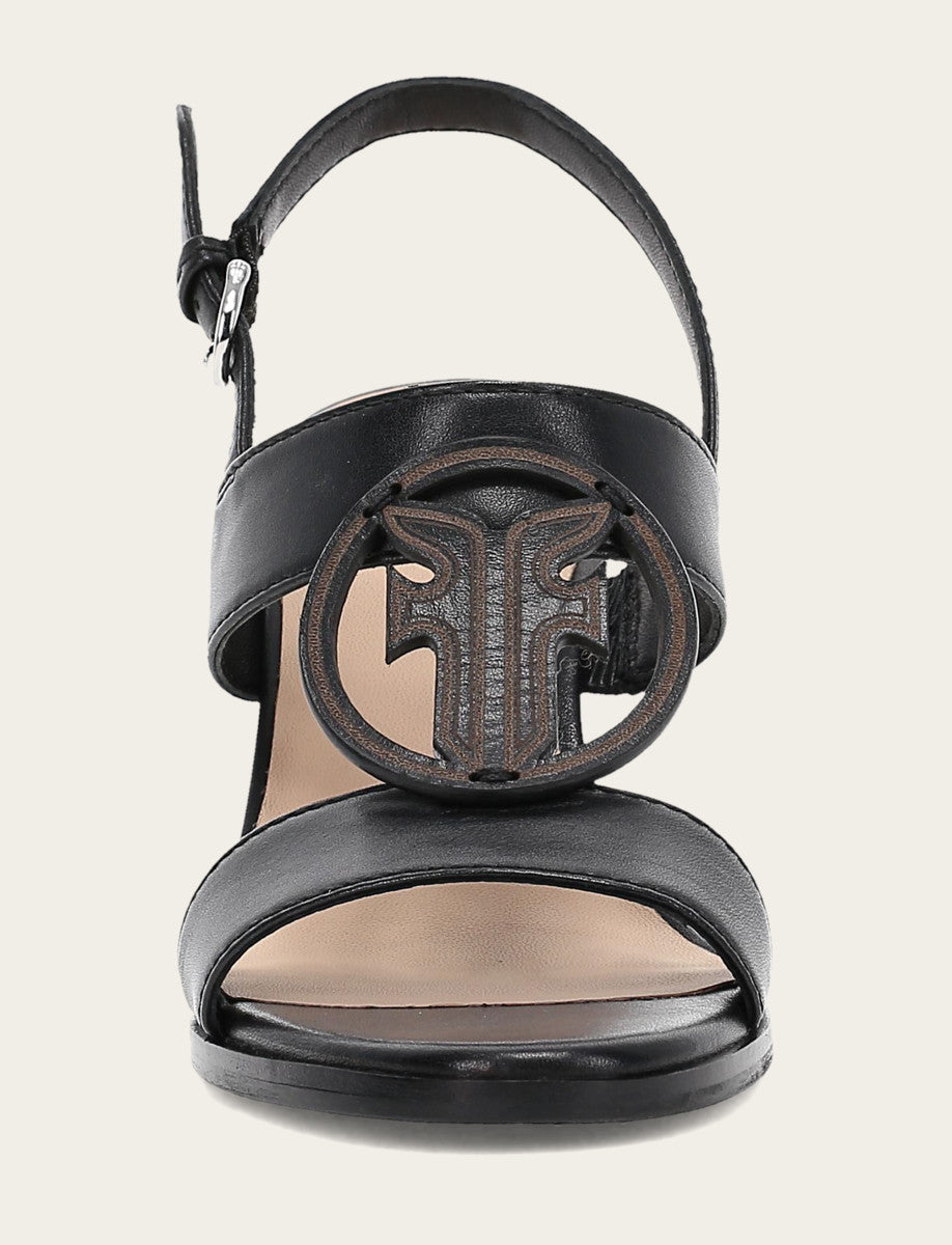Frye Women's Black Rachel Logo Sandals / Black