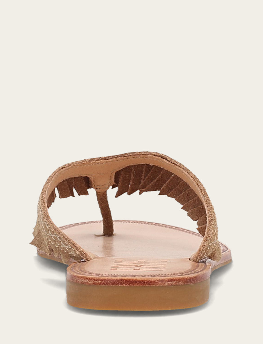 Frye Women's Almond Ava Fringe Sandals / Almond