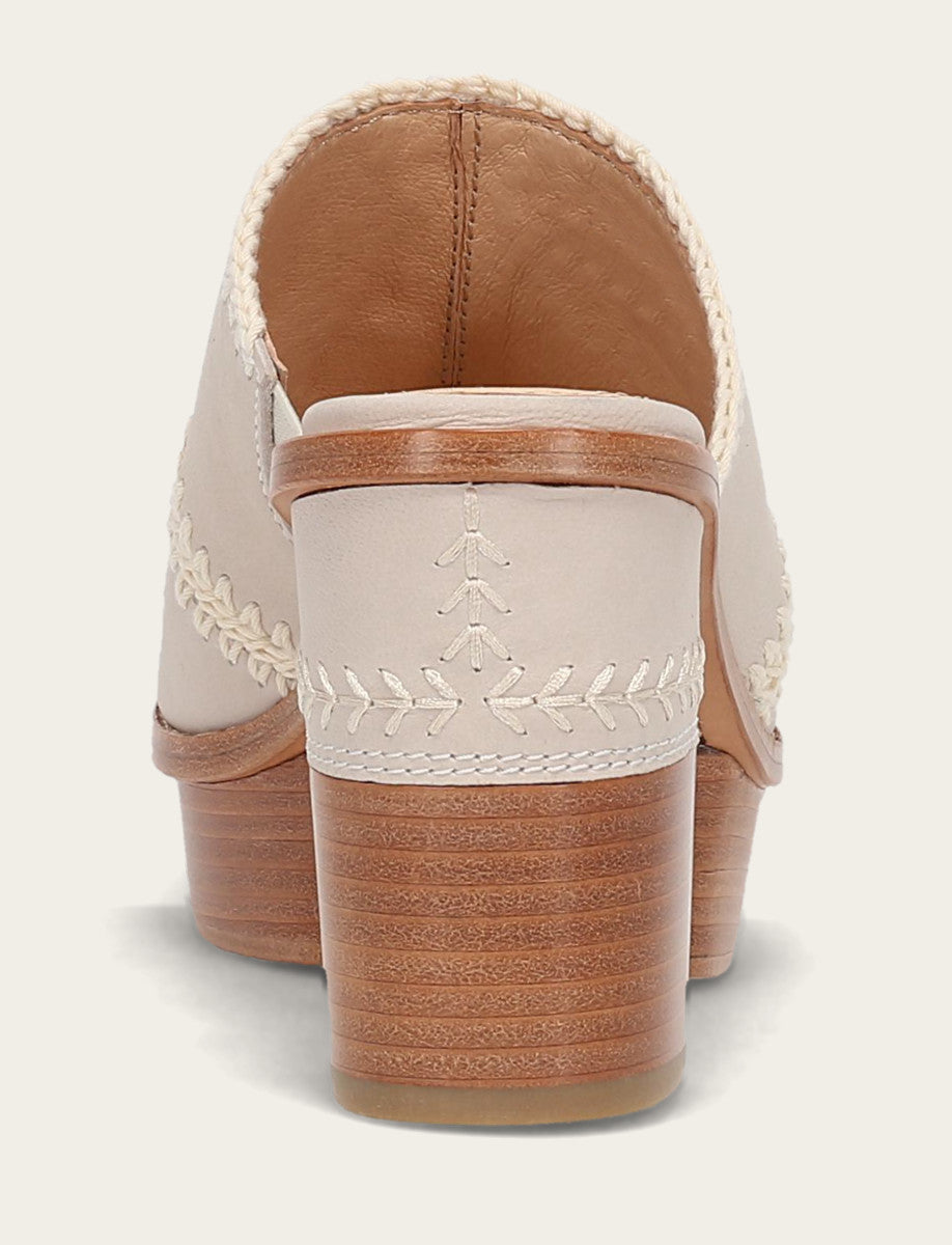 Frye Women's Ivory Pipa Crochet Platform Sandals / Ivory