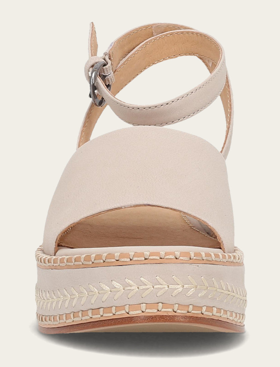 Frye Women's Ivory Joy Ankle Strap Platform Sandals / Ivory