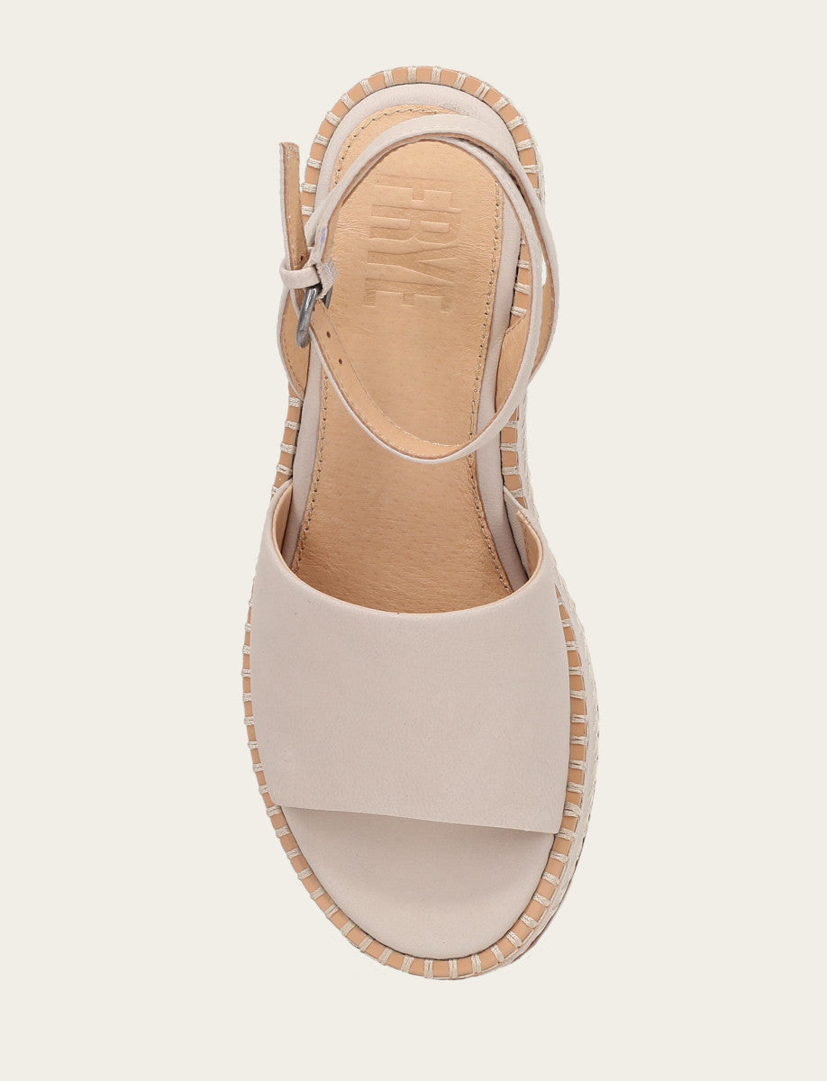 Frye Women's Ivory Joy Ankle Strap Platform Sandals / Ivory