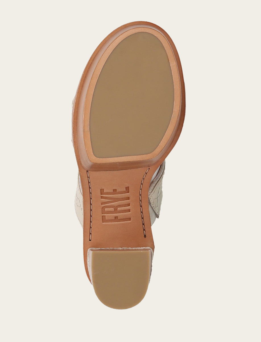 Frye Women's Ivory Pipa Woodstock 2 Band Platform Sandals / Ivory
