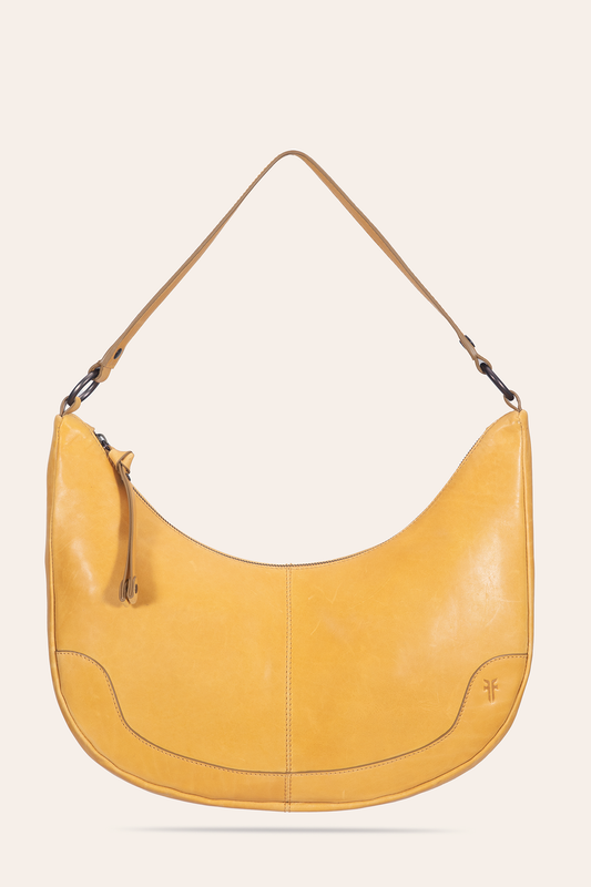 Frye Women's Melissa Crescent Hobo Handbag / Mustard