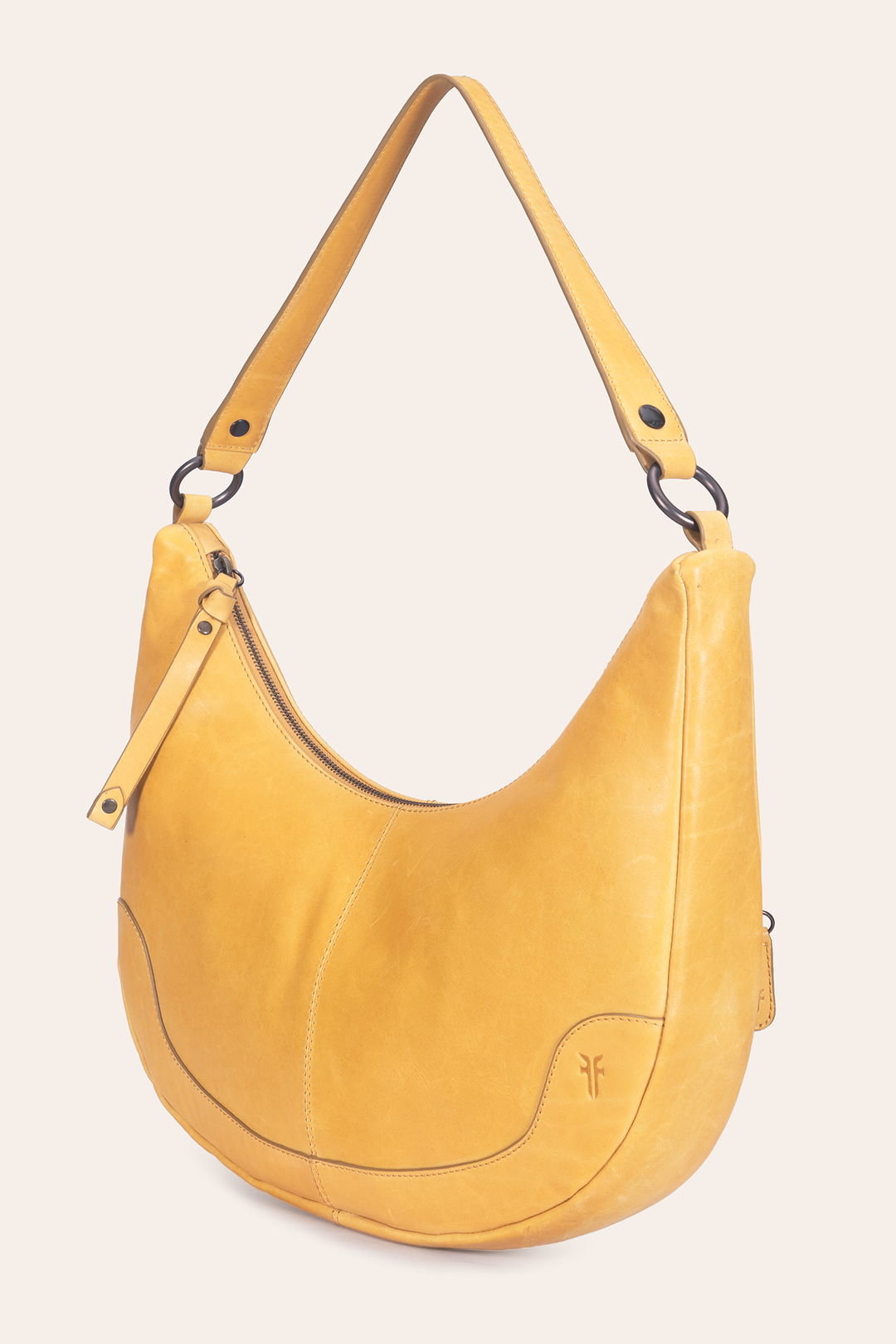 Frye Women's Melissa Crescent Hobo Handbag / Mustard