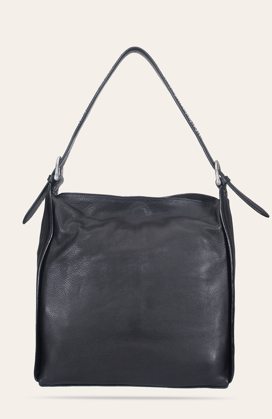 Frye Women's Black Carla Studded Hobo Handbag / Black