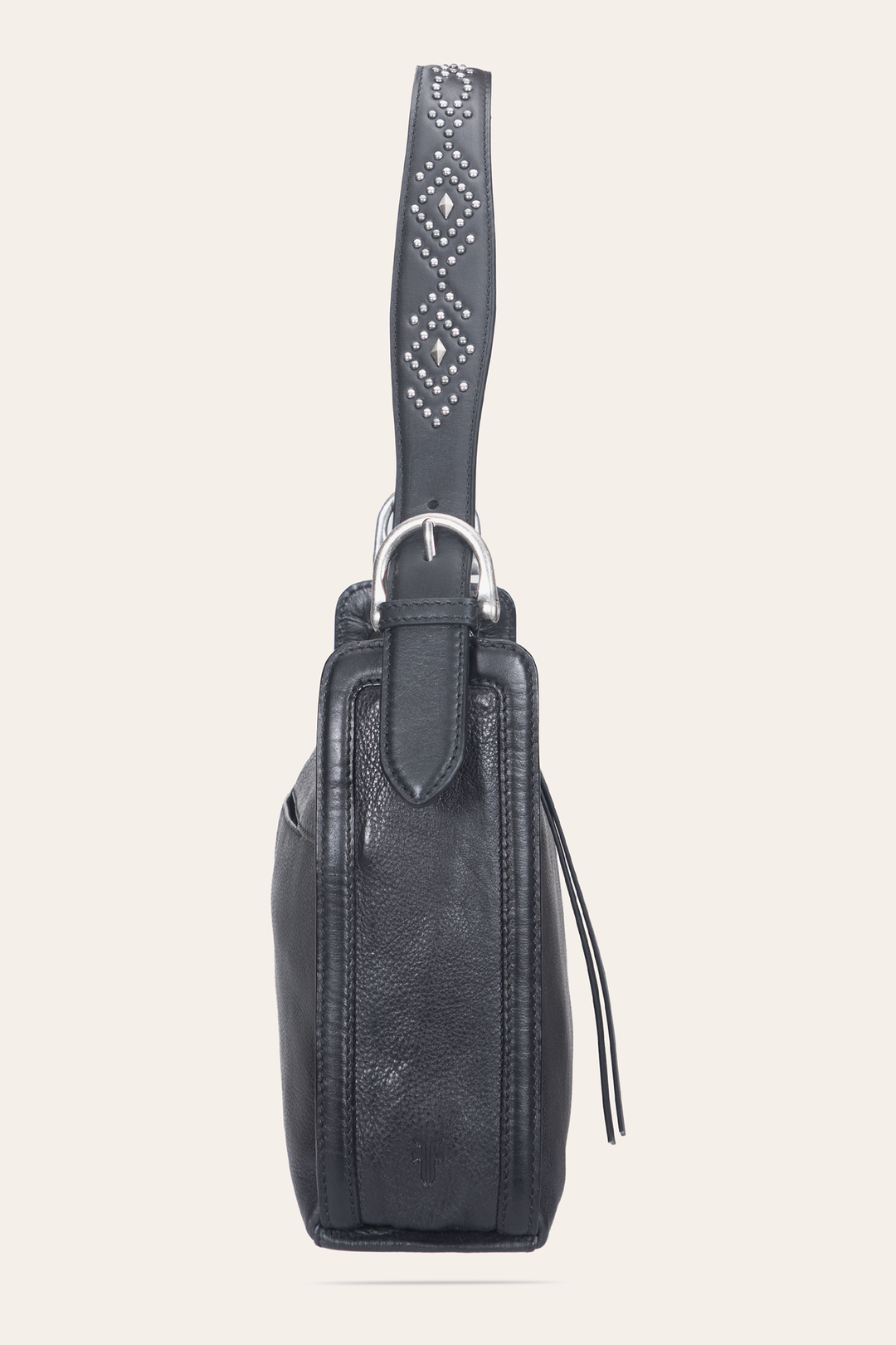 Frye Women's Black Carla Studded Shoulder Bag / Black