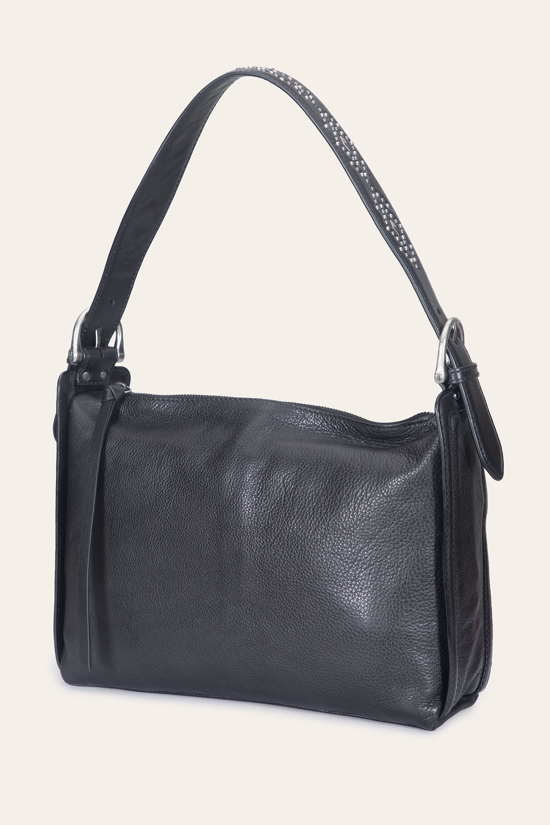 Frye Women's Black Carla Studded Shoulder Bag / Black