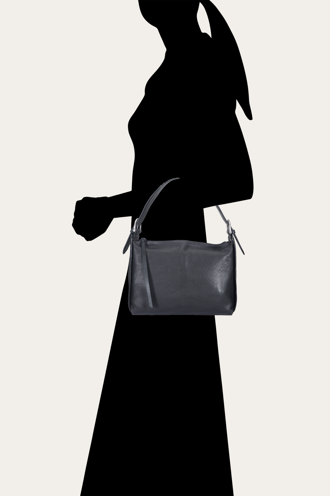 Frye Women's Black Carla Studded Shoulder Bag / Black