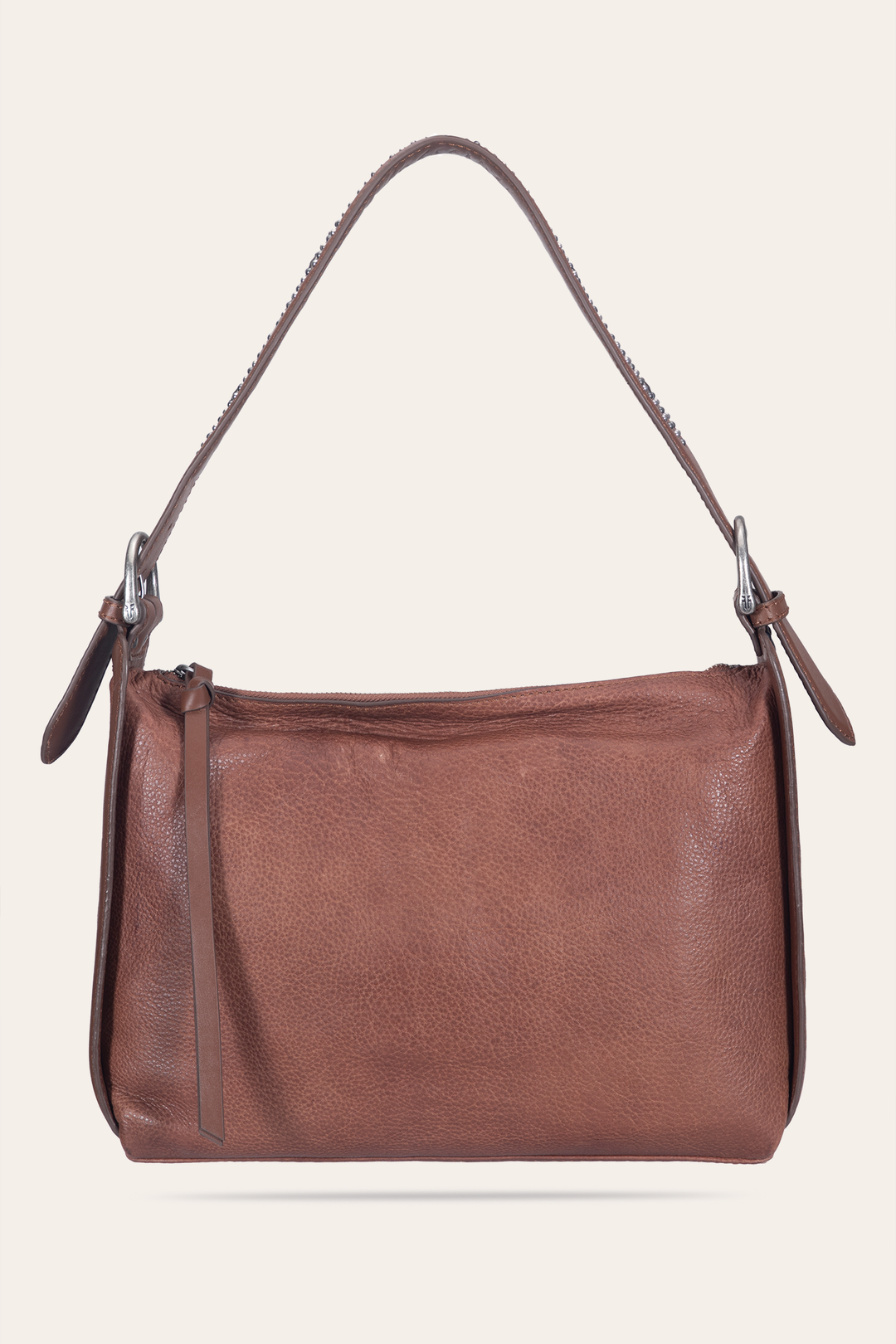Frye Women's Cognac Carla Studded Shoulder Bag / Cognac