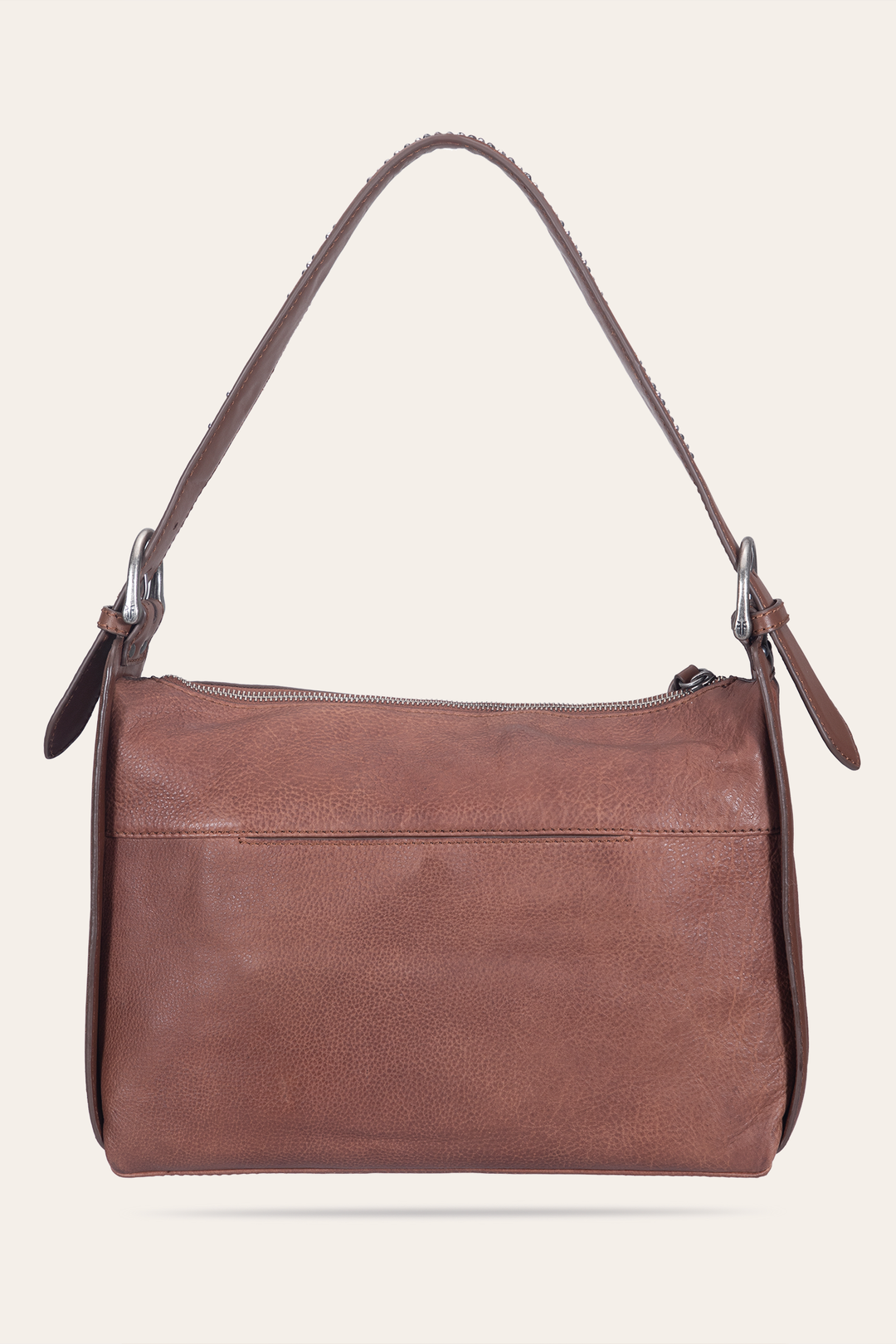 Frye Women's Cognac Carla Studded Shoulder Bag / Cognac