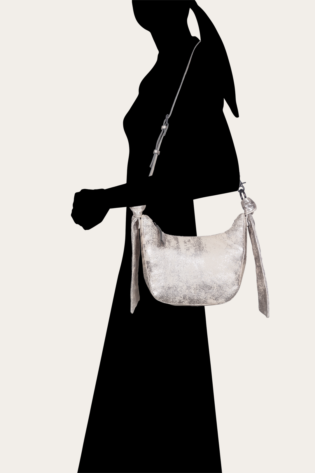 Frye Women's Nora Crossbody Bag / Cream Metallic