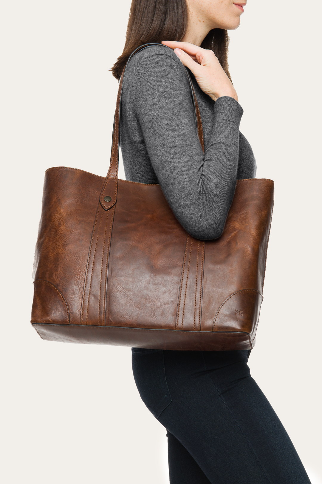 Frye Melissa Cognac Shopper / Cognac