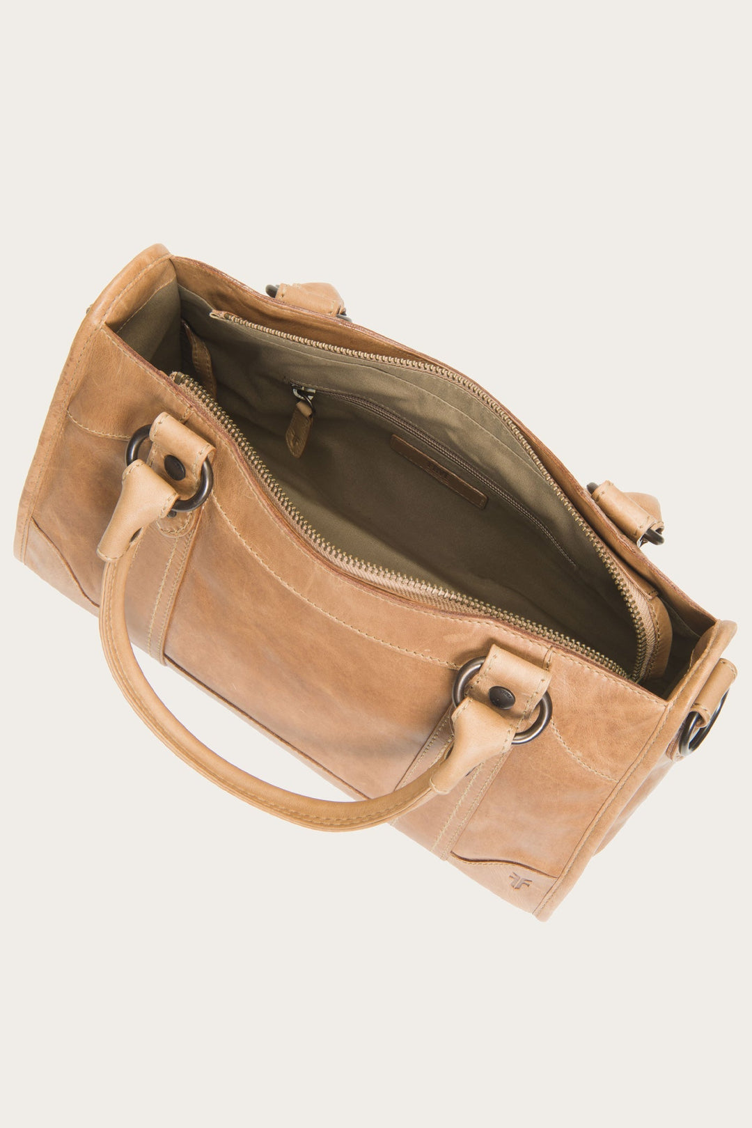 Frye Melissa Beige Satchel / Beige