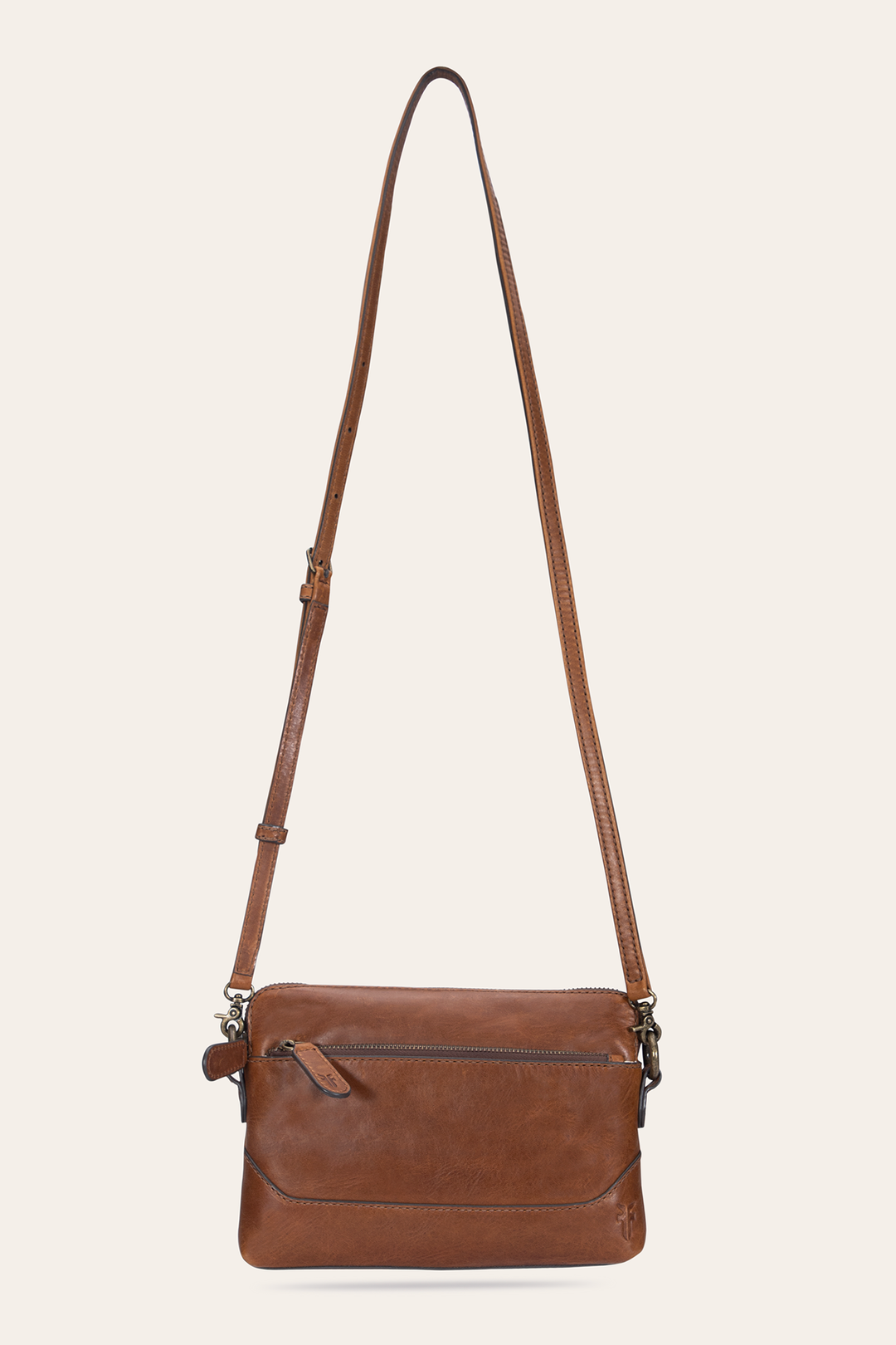 Frye Melissa Cognac Crossbody Wristlet / Cognac