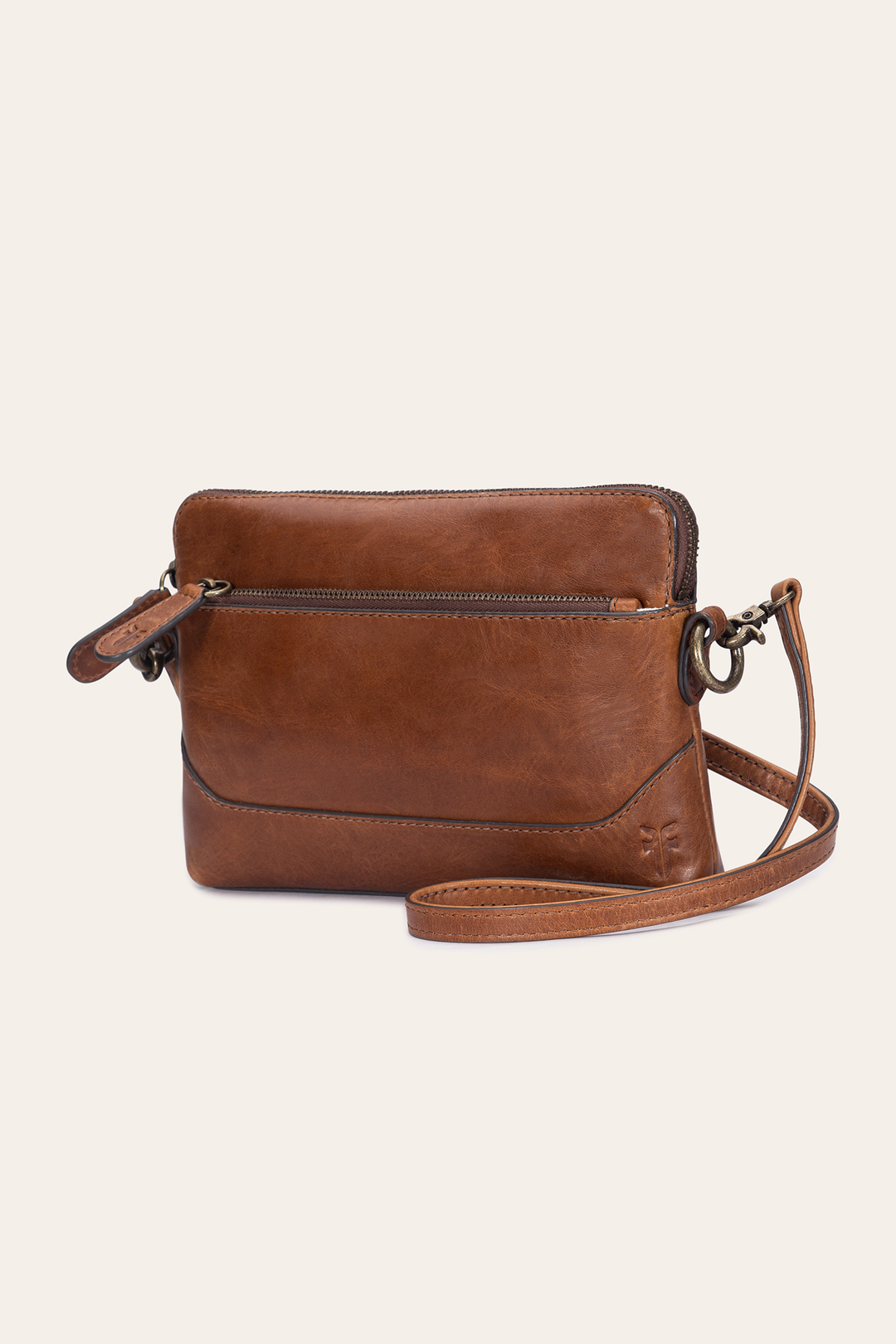 Frye Melissa Cognac Crossbody Wristlet / Cognac