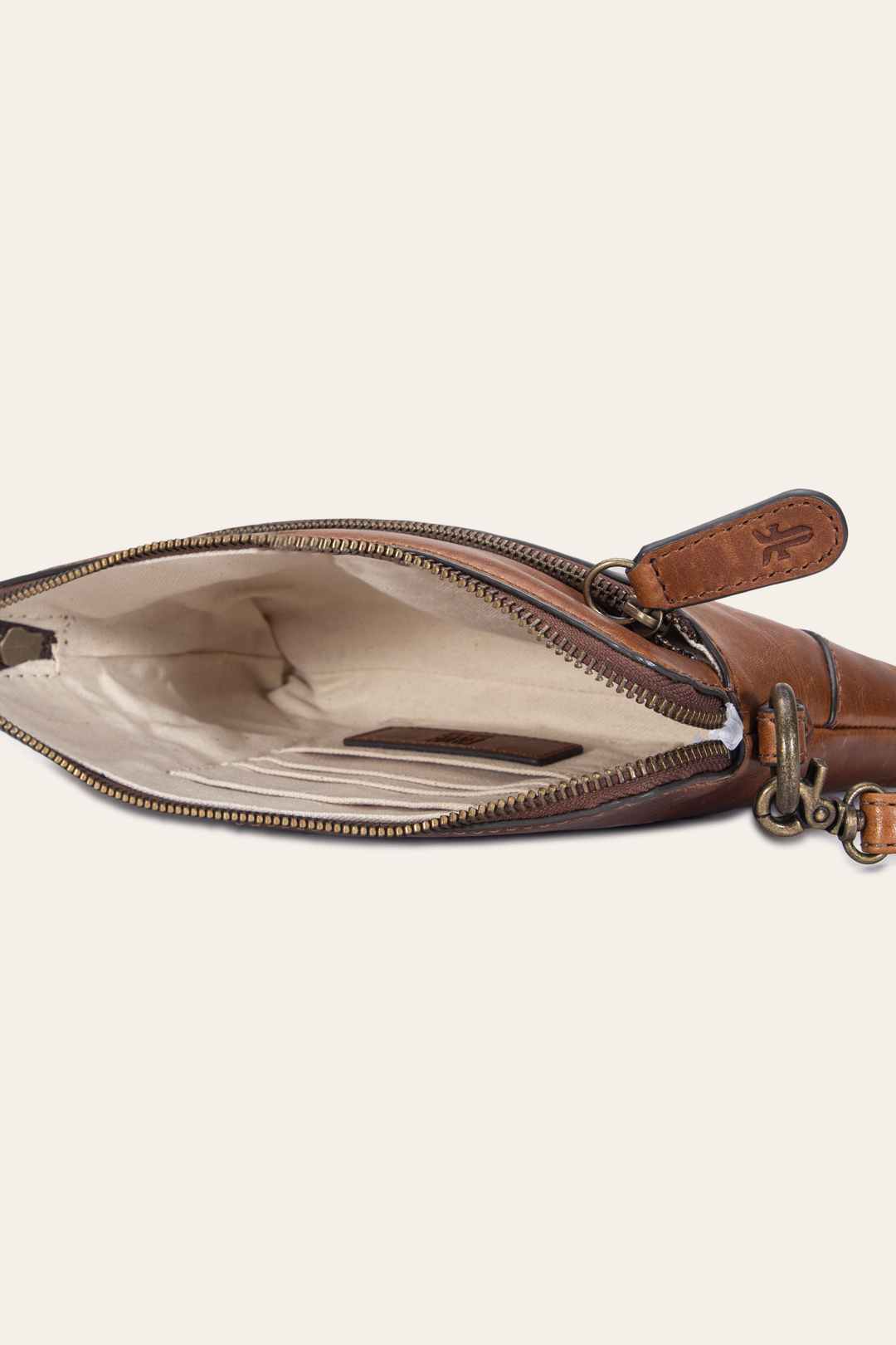 Frye Melissa Cognac Crossbody Wristlet / Cognac