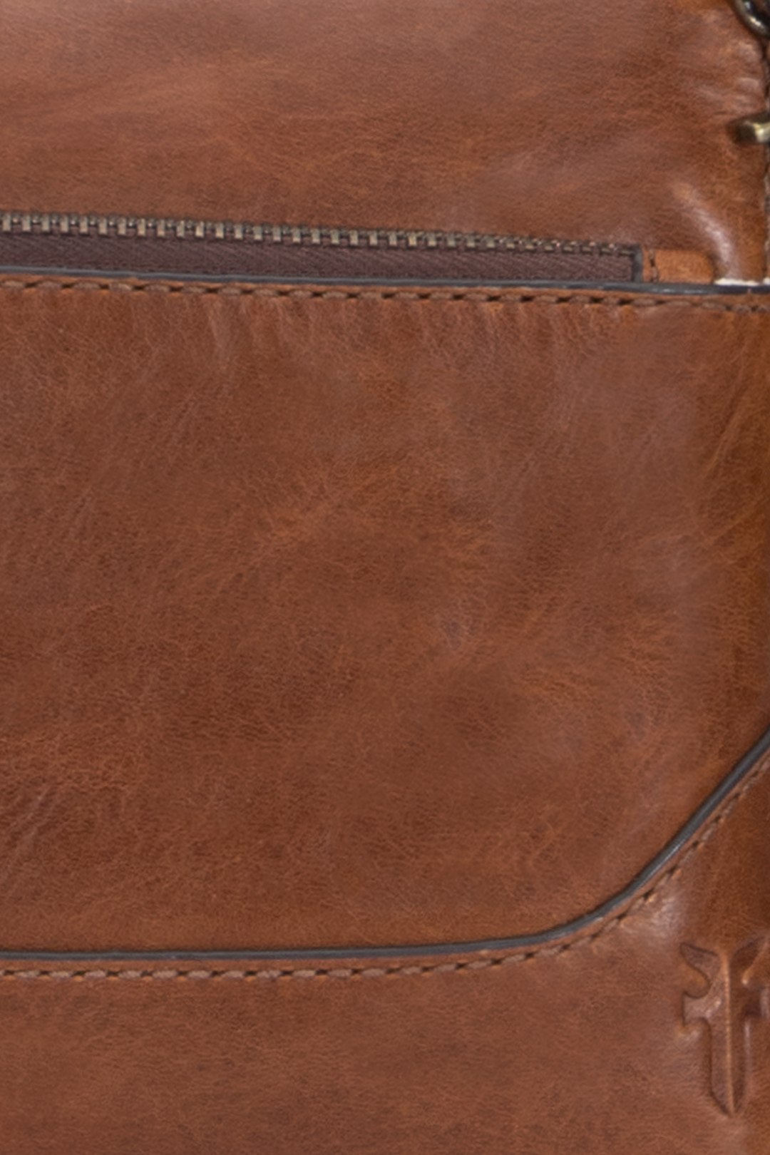 Frye Melissa Cognac Crossbody Wristlet / Cognac