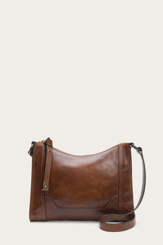 Frye Melissa Cognac Zip Crossbody / Cognac