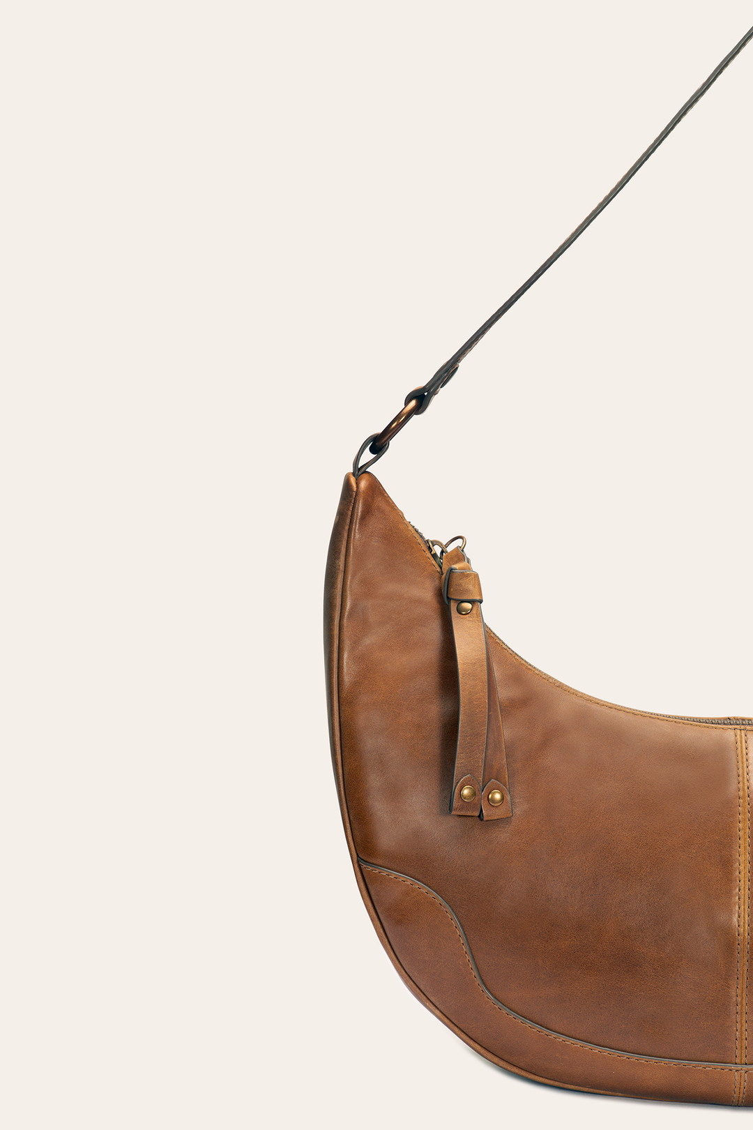 Frye Melissa Cognac Crescent Hobo / Cognac