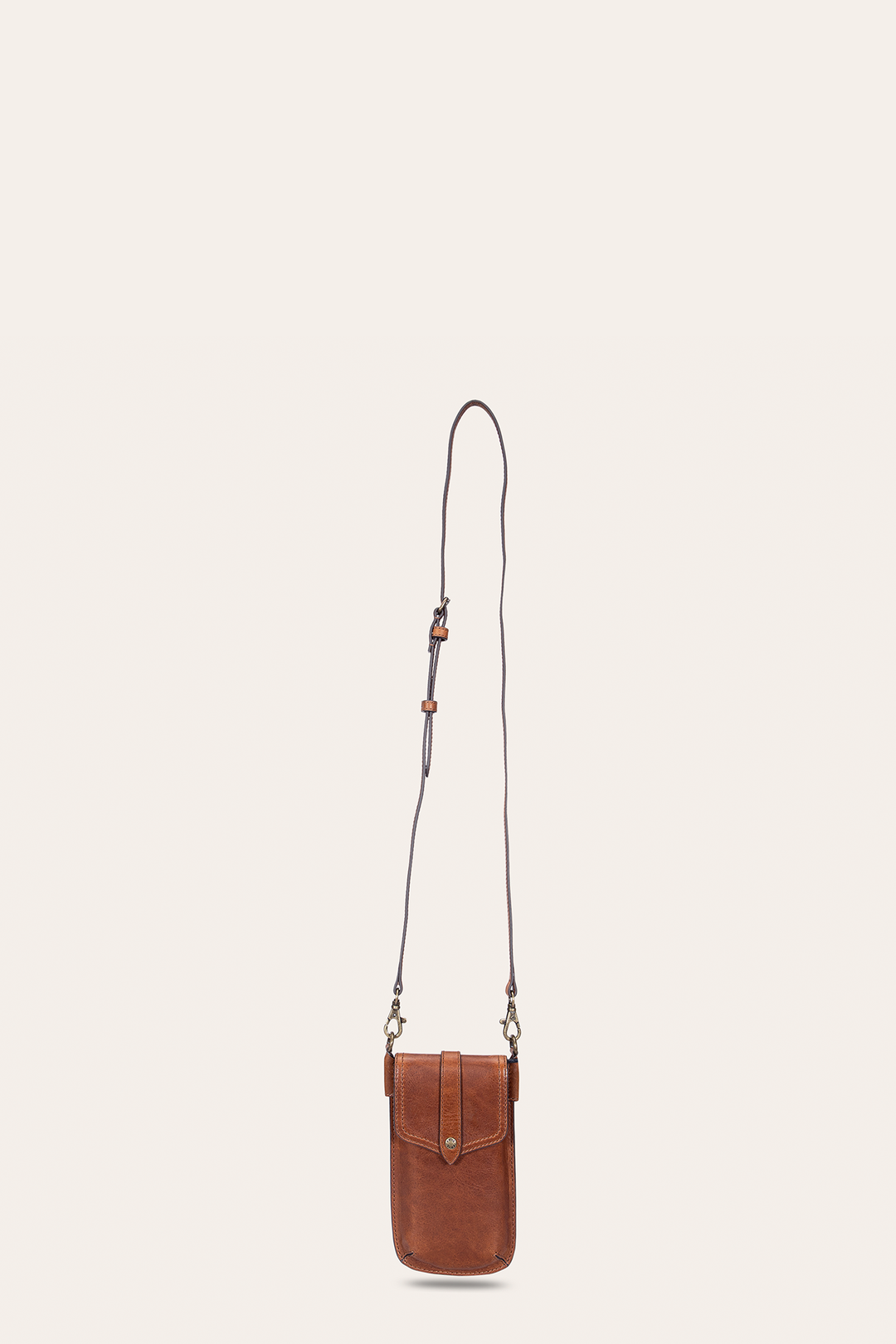 Frye Melissa Cognac Phone Pouch / Cognac