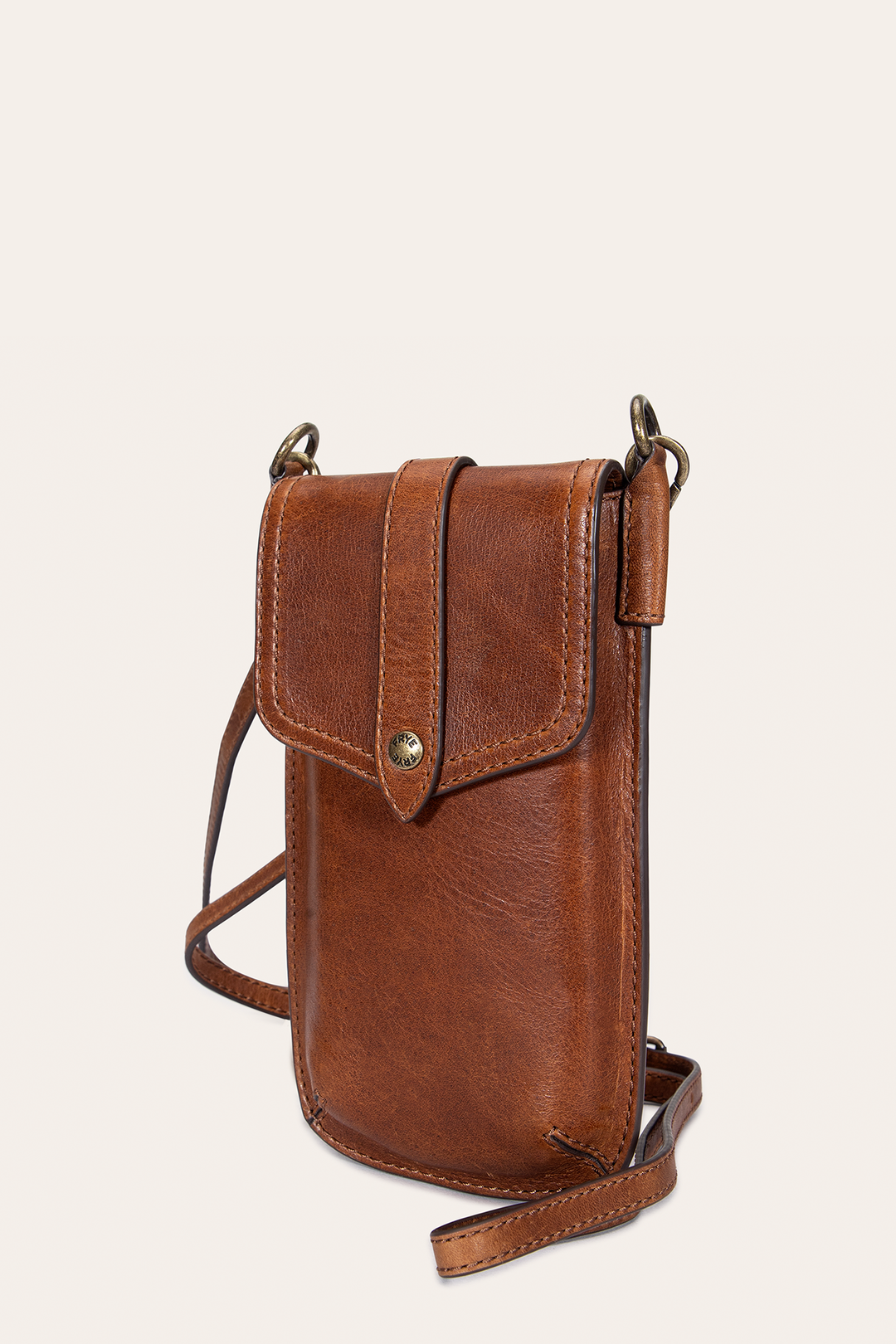 Frye Melissa Cognac Phone Pouch / Cognac