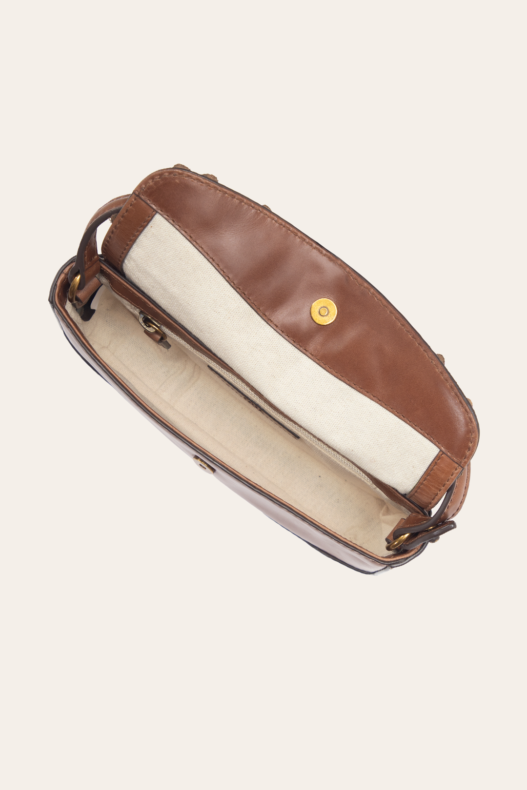 Frye Cognac Melissa Floral Convertible Mini Flap / Cognac